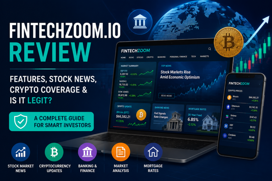 FintechZoom.io: 8 Essential Insights for Stocks, Crypto & Banking News (2026)