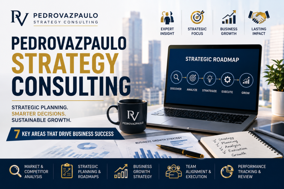7 Key Areas of PedroVazPaulo Strategy Consulting: Strategy, Planning & Business Growth