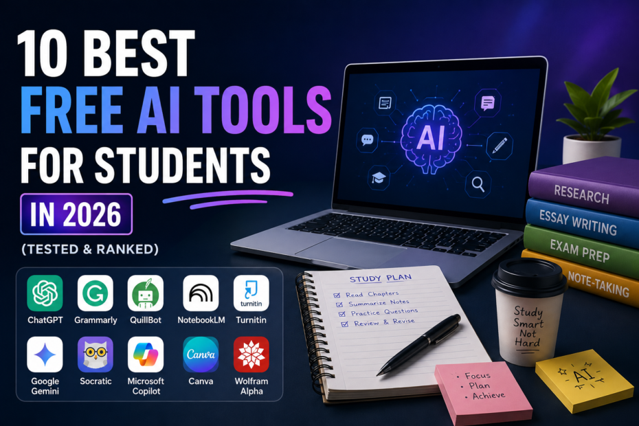 10 Best Free AI Tools for Students in 2026 (Tested & Ranked)