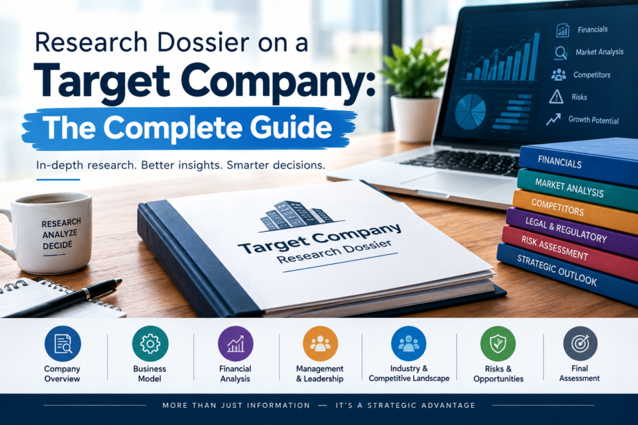 Research Dossier on a Target Company: The Complete Guide